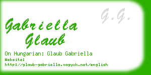 gabriella glaub business card